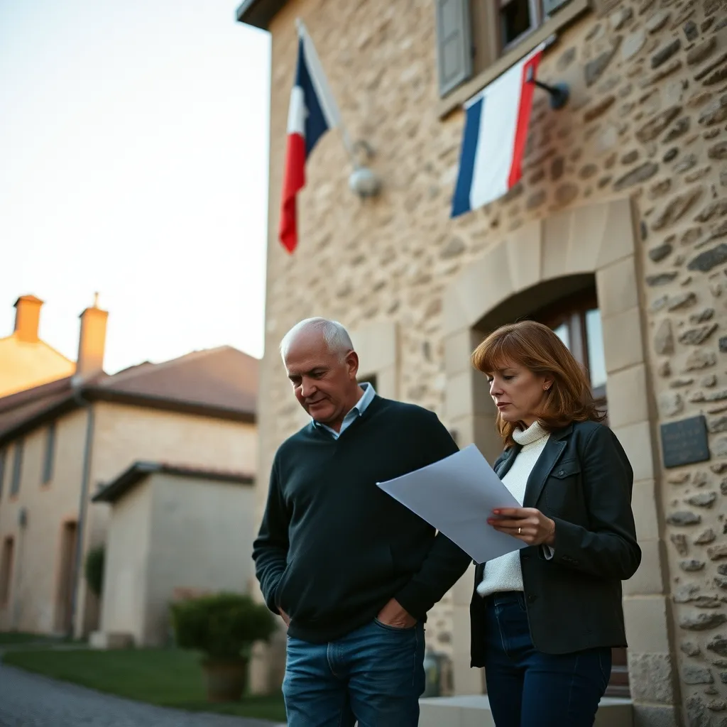 Le parcours administratif en mairie, source principale de la comédie dans le film