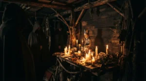 La cabane dans l'arbre, lieu du couronnement final de Paimon dans Hérédité