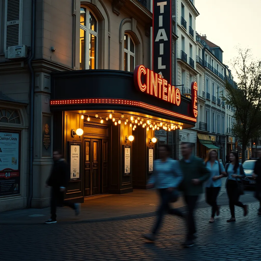 Une façade de cinéma parisien, témoin d'un siècle de projection et de découvertes