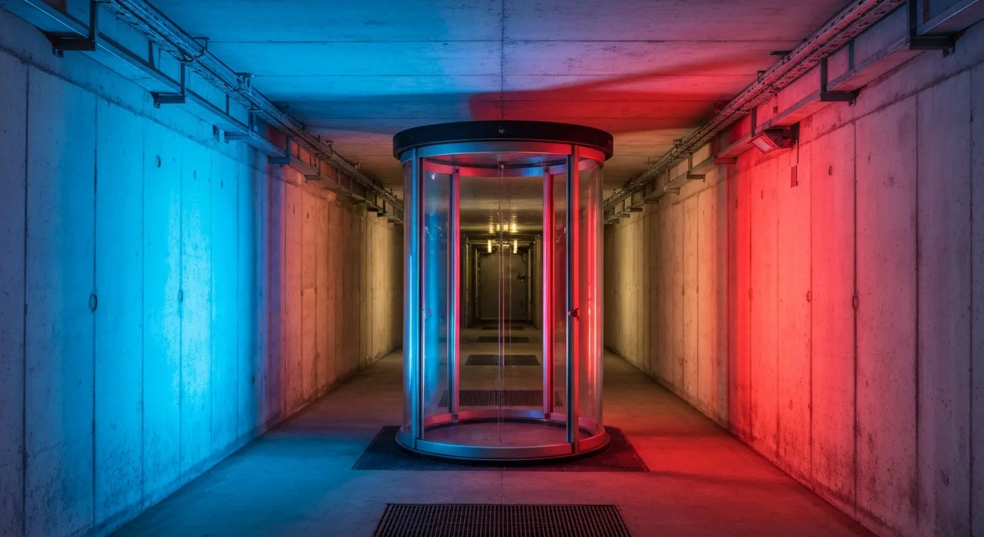 Le tourniquet, passage entre deux directions du temps, est au cœur de la mécanique de Tenet
